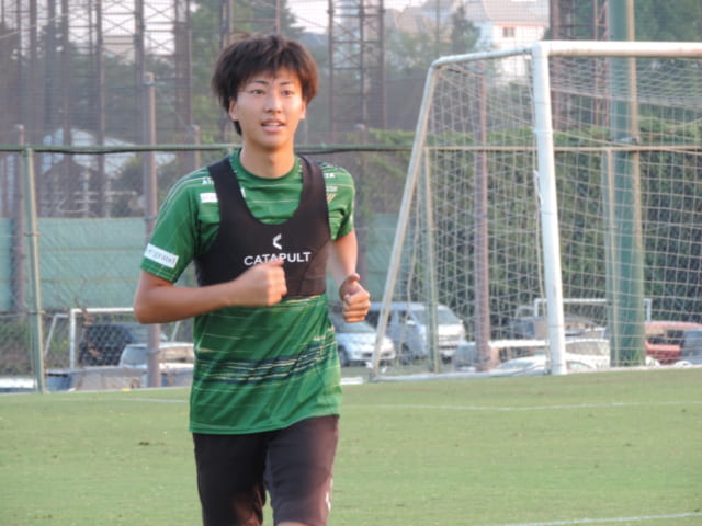 前節の松本山雅FC戦、Jリーグデビューとなった松橋優安。初得点も遠くなさそうだ。
