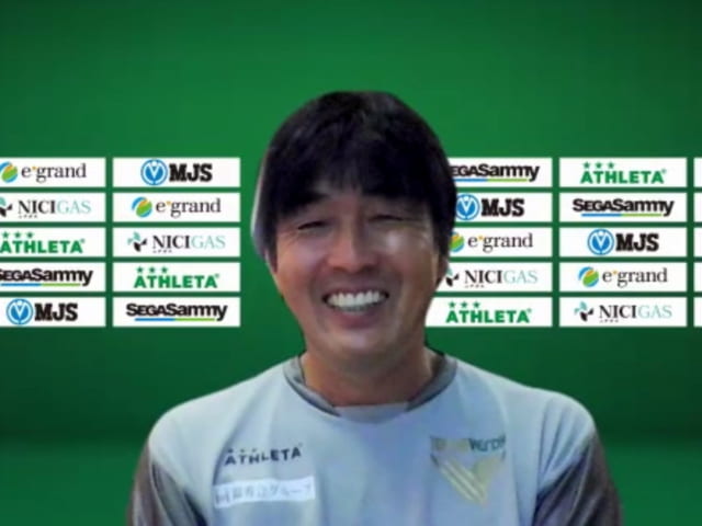 3日のオンライン囲み取材、堀孝史監督は厳しい表情ながら、時折、笑顔を垣間見せた。