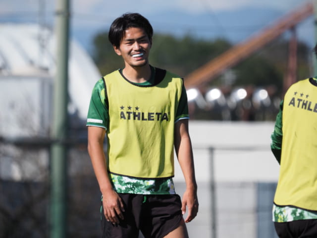 U-22日本代表に招集され、AFC U23アジアカップの出場権獲得に貢献した馬場晴也。パワーの出力を上げるために、マウスピースをはめている。
