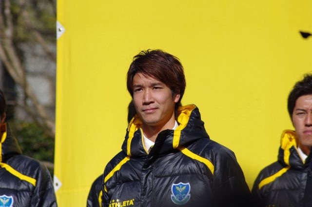 岡崎建哉。いい顔。栃木のファン・サポーターを前に何を思ったか。